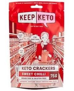Keep Keto Sweet Chilli Crackers G/F 75g