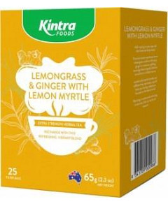 Kintra Foods Lemongrass, Ginger & Lemon Myrtle 25Teabags