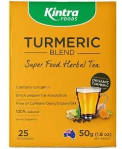 Kintra Foods Turmeric Blend Super Food Herbal Tea 25Teabags