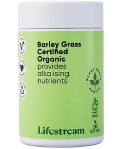 LIFESTREAM Barley Grass Certified Organic 240vc