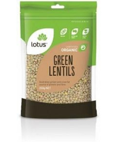 Lotus Organic Green Lentils 250g