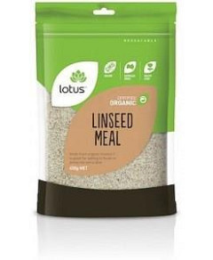 Lotus Organic Linseed (Flaxseed) Meal G/F 450g