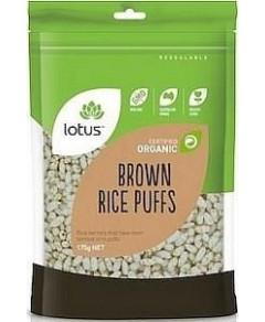 Lotus Organic Puffed Brown Rice 175gm