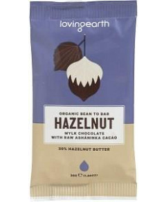 Loving Earth Hazelnut Mylk Chocolate with Raw Ashaninka Cacao 16x30g