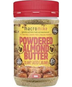 Macro Mike Powdered Almond Butter Creamy Salted Caramel 156g