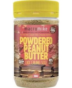 Macro Mike Powdered Peanut Butter Chocolate Caramel Slice 156g