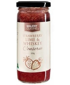 Maleny Cuisine Strawb,Lime&Whisky Conserve 320gm