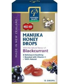 Manuka Health MGO 400+ Manuka Honey Blackcurrant Lozenges 15s