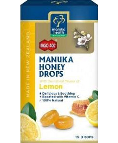 Manuka Health MGO 400+ Manuka Honey & Lemon Lozenges 15s