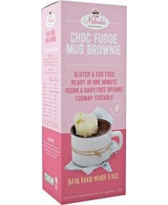 Melindas Choc Fudge Mug Brownie Pre-Mix G/F 200g