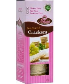 Melindas Natural Crackers G/F 125g