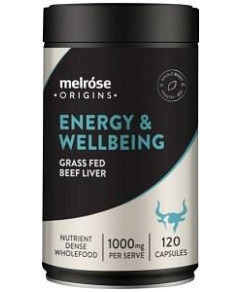 MELROSE ORIGINS Energy & Wellbeing (Grass Fed Beef Liver 1000mg) 120c