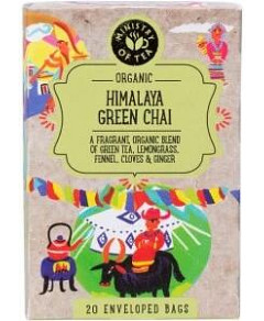 Ministry of Tea Organic Himalaya Green Chai Tea Bags 20pk