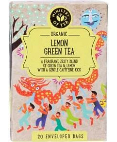 Ministry of Tea Organic Lemon Green Tea Bags 20pk