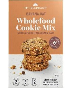 Mt. Elephant Wholefood Cookie Mix Banana Oat 5x375g