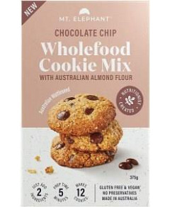 Mt. Elephant Wholefood Cookie Mix Chocolate Chip 5x375g