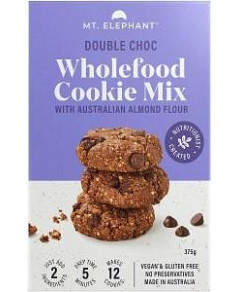 Mt. Elephant Wholefood Cookie Mix Double Choc 5x375g