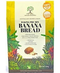 Natural Evolution Baking Pre-Mix Banana Bread G/F 435g