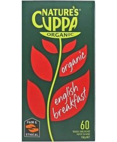Natures Cuppa Org English Breakfast 60Teabags