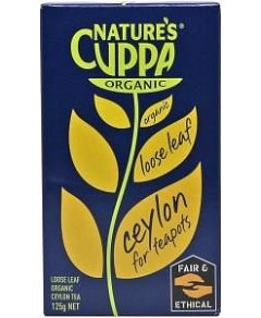 Natures Cuppa Org Loose Leaf Ceylon Tea 125gm
