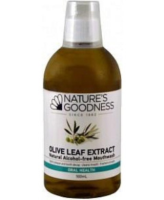 Natures Goodness Olive Leaf Mouthwash 500ml