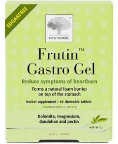 New Nordic S/F Frutin Gastro Gel 60 Chewable Tabs