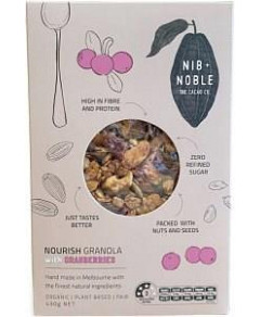 Nib & Noble Nourish Granola with Cranberries 430g