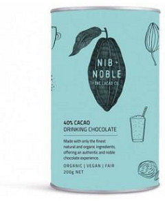 Nib & Noble Organic 40% Cacao Drinking Chocolate G/F 200g
