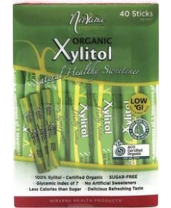 Nirvana Xylitol Sticks Certified Organic 40x4g