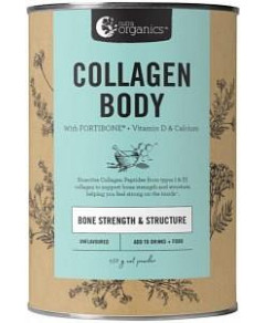 NUTRA ORGANICS Collagen Body with Bioactive Collagen Peptides + Calcium & Vitamin D Unflavoured 450g