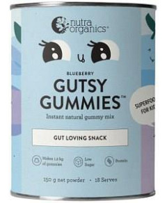 NUTRA ORGANICS Gutsy Gummies (Gut Loving Snack) Blueberry 150g