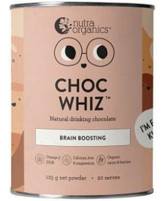NUTRA ORGANICS Organic Choc Whiz (Brain Boosting & Gut Loving) 125g