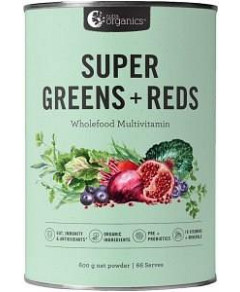 NUTRA ORGANICS Organic Super Greens + Reds (Wholefood Multivitamin) 600g