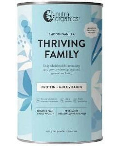 NUTRA ORGANICS Thriving Family Protein Smooth Vanilla 450g