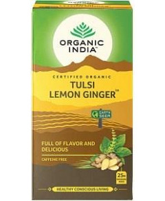 Organic India Tulsi Lemon Ginger Tea 25Teabags