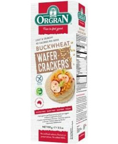 Orgran Multigrain Wafer Crackers w/Buckwheat G/F 100g