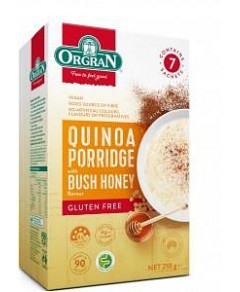Orgran Quinoa Porridge Honey G/F (7x30g Sachets) 210g