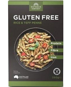 Outback Harvest Rice & Teff Penne Pasta G/F 250g