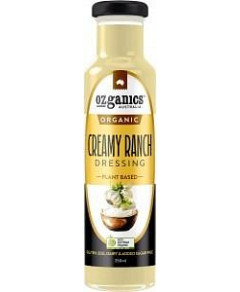 Ozganics Organic Creamy Ranch Dressing Plant Based G/F 250ml
