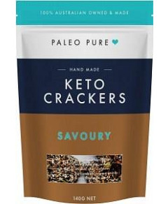 Paleo Pure Keto Crackers Savoury 140g