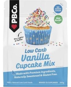 PBco Vanilla Cupcake Mix Low Carb 260g