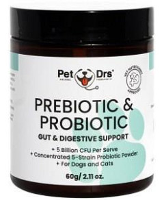 PET DRS Prebiotic & Probiotic Gut & Digestive Support (For Dogs & Cats) 60g