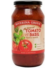 Riverina Grove Tomato Basil Pasta Sauce G/F 500g