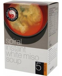 Spiral Instant Miso White Soup 5x7g Sachets