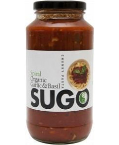 Spiral Organic Garlic & Basil Sugo G/F Glass 709g