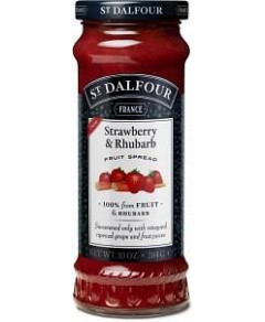 St Dalfour Strawberry & Rhubarb Fruit Spread 284g