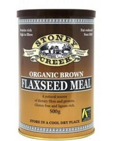 Stoney Creek Organic Brown Flaxseed Meal Can 500g