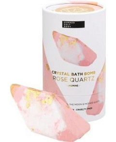 Summer Salt Body Crystal Bath Bomb Rose Quartz Jasmine 110g
