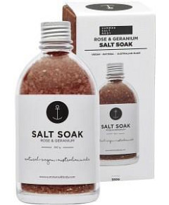 Summer Salt Body Salt Soak Rose & Geranium 350g