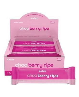 Switch Nutrition Protein Bar Plant Based Choc Berry Ripe 12x60g